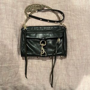 Mini M.A.C Black Leather Crossbody Bag